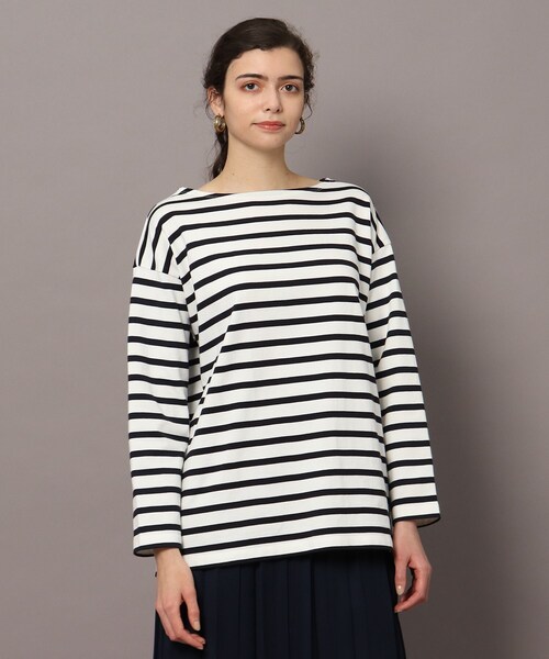 DRESSTERIOR(ドレステリア)の「◆ボートネックボーダーカットソー(Tシャツ/カットソー・レディース・オレンジ系その他4/ピンク系7/ネイビー系2・36/38)」の17枚目の写真