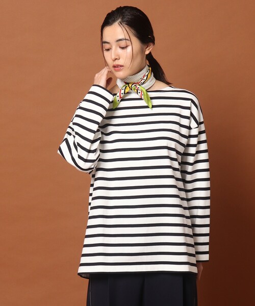 DRESSTERIOR(ドレステリア)の「◆ボートネックボーダーカットソー(Tシャツ/カットソー・レディース・オレンジ系その他4/ピンク系7/ネイビー系2・36/38)」の18枚目の写真