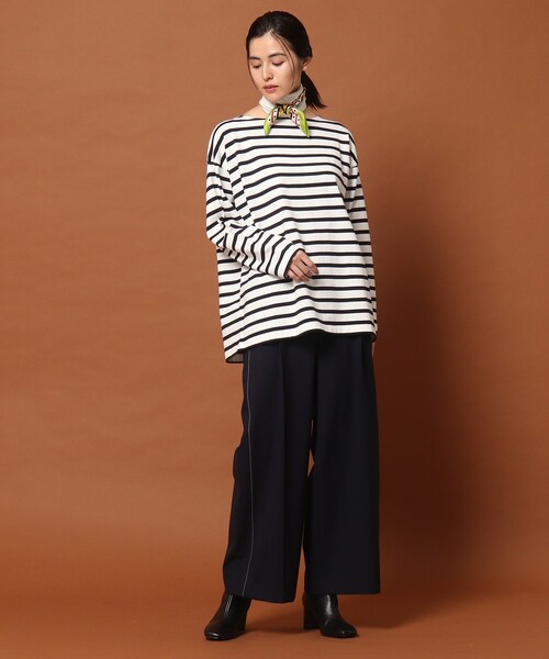 DRESSTERIOR(ドレステリア)の「◆ボートネックボーダーカットソー(Tシャツ/カットソー・レディース・オレンジ系その他4/ピンク系7/ネイビー系2・36/38)」の4枚目の写真