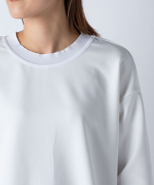 NOLLEY’S(ノーリーズ)の「ダンボール・Tブラウス(Tシャツ/カットソー・レディース・ネイビー/ホワイト・FREE)」の13枚目の写真