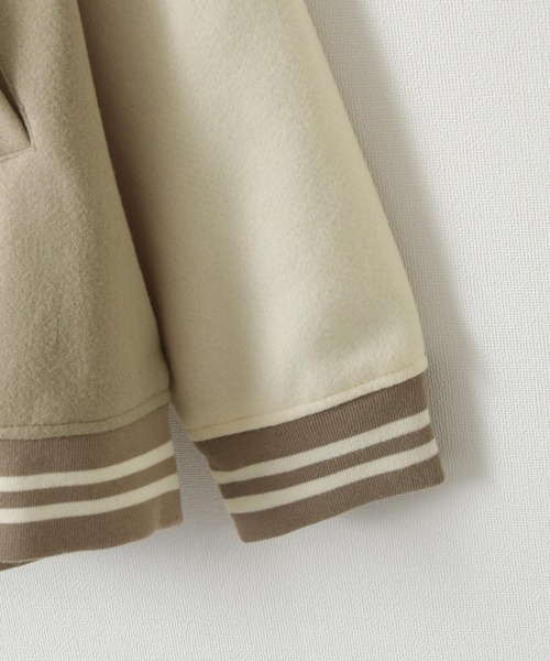 UNCORD(アンコード)の「【UNCORD】オーバーサイズウールライクスタジャン(スタジャン・メンズ・ブラック/グレイッシュベージュ/ブラック系/ベージュ系/カーキ系/ネイビー系・MEDIUM/LARGE)」の9枚目の写真