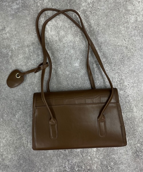 Riberry(リベリー)の「型押しスクエアショルダーバッグ(ハンドバッグ・レディース・ホワイト/ブラック/ブラウン/イエロー/グリーン・FREE)」の12枚目の写真