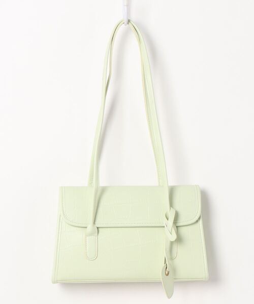 Riberry(リベリー)の「型押しスクエアショルダーバッグ(ハンドバッグ・レディース・ホワイト/ブラック/ブラウン/イエロー/グリーン・FREE)」の22枚目の写真