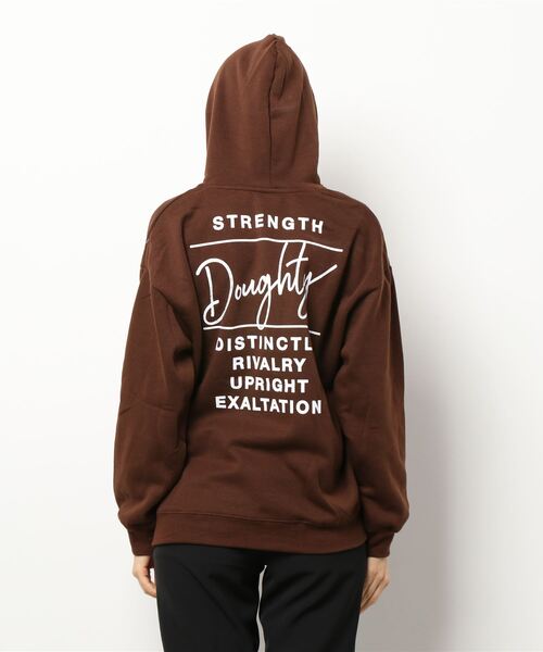 GGD（ジージーディー）の「オーバーサイズ裏起毛ワンポイントパーカー（パーカー・レディース・ブラック/グリーン/ブラウン・L/LL/M）」の6枚目の写真