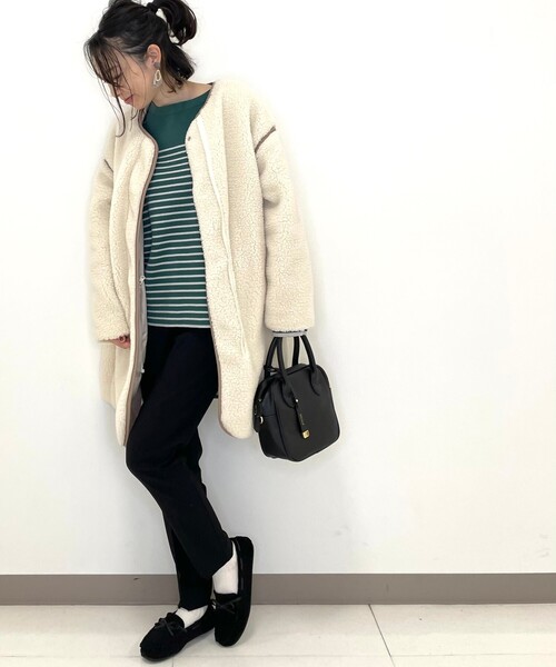 DRESKIP（ドレスキップ）の「◆リバ－シブルボアキルトコート（その他アウター・レディース・ブラウン系その他/アイボリー/サンドベージュ・02/03）」の12枚目の写真