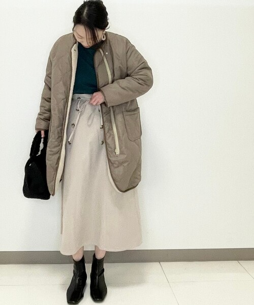 DRESKIP（ドレスキップ）の「◆リバ－シブルボアキルトコート（その他アウター・レディース・ブラウン系その他/アイボリー/サンドベージュ・02/03）」の19枚目の写真