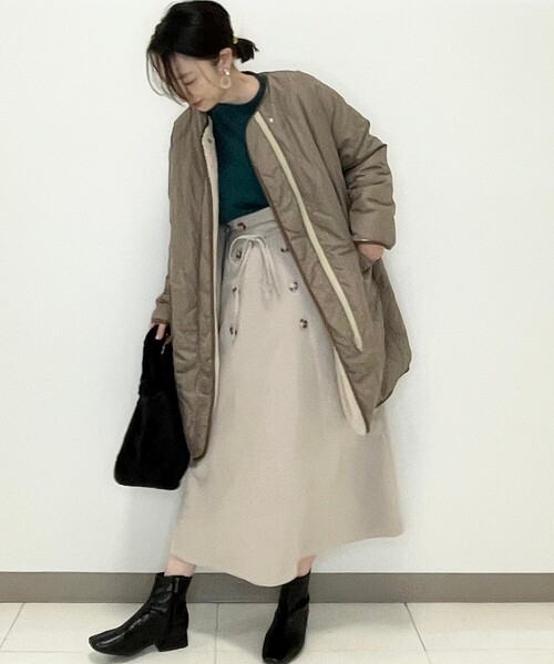 DRESKIP（ドレスキップ）の「◆リバ－シブルボアキルトコート（その他アウター・レディース・ブラウン系その他/アイボリー/サンドベージュ・02/03）」の20枚目の写真