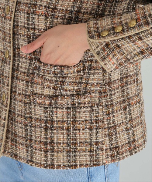 ジャーナルスタンダードレサージュ BALLIツィード コンパクトジャケット journal standard L'essage（ジャーナルスタンダードレサージュ