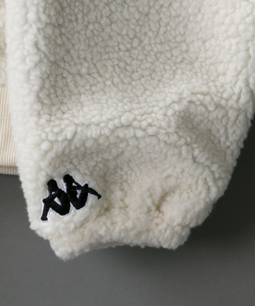 Kappa（カッパ）の「【kappa】Drop shoulder Boa B-3 jacket/カッパ ドロップショルダー ボア フリース B-3 ジャケット（ブルゾン・メンズ・ブラック/ベージュ/オフホワイト・M/L）」の10枚目の写真