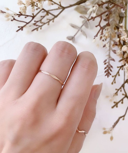 fing.（フィング）の「flower クラフトリング（リング・レディース・ゴールド/シルバー/ピンクゴールド・13号/15号/9号/11号/3号/5号/7号）」の8枚目の写真