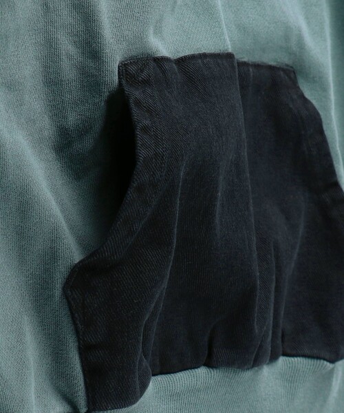 BRANSHES（ブランシェス）の「【バックロゴ】ビッグシルエットパーカー（パーカー・キッズ・チャコールグレー/グリーン・120/130/100/110/140/150/90）」の20枚目の写真