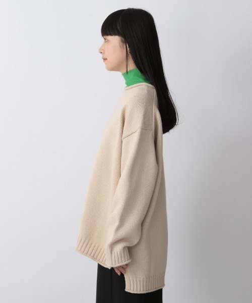 LOWRYS FARM（ローリーズファーム）の「クルンニットプルオーバーＬＳ　259234（ニット/セーター・レディース・ブラック/レッド/ブルー/アイボリー/グリーン・FREE）」の12枚目の写真