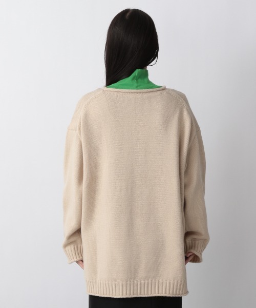 LOWRYS FARM（ローリーズファーム）の「クルンニットプルオーバーＬＳ　259234（ニット/セーター・レディース・ブラック/レッド/ブルー/アイボリー/グリーン・FREE）」の16枚目の写真