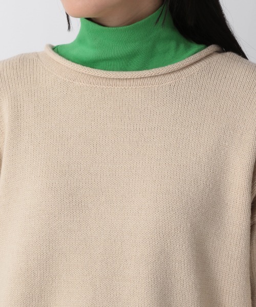 LOWRYS FARM（ローリーズファーム）の「クルンニットプルオーバーＬＳ　259234（ニット/セーター・レディース・ブラック/レッド/ブルー/アイボリー/グリーン・FREE）」の14枚目の写真