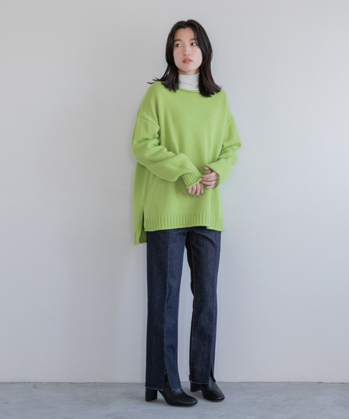 LOWRYS FARM（ローリーズファーム）の「クルンニットプルオーバーＬＳ　259234（ニット/セーター・レディース・ブラック/レッド/ブルー/アイボリー/グリーン・FREE）」の20枚目の写真