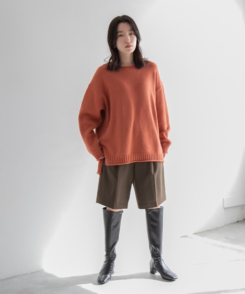 LOWRYS FARM（ローリーズファーム）の「クルンニットプルオーバーＬＳ　259234（ニット/セーター・レディース・ブラック/レッド/ブルー/アイボリー/グリーン・FREE）」の21枚目の写真