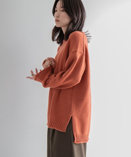 LOWRYS FARM（ローリーズファーム）の「クルンニットプルオーバーＬＳ　259234（ニット/セーター・レディース・ブラック/レッド/ブルー/アイボリー/グリーン・FREE）」の22枚目の写真