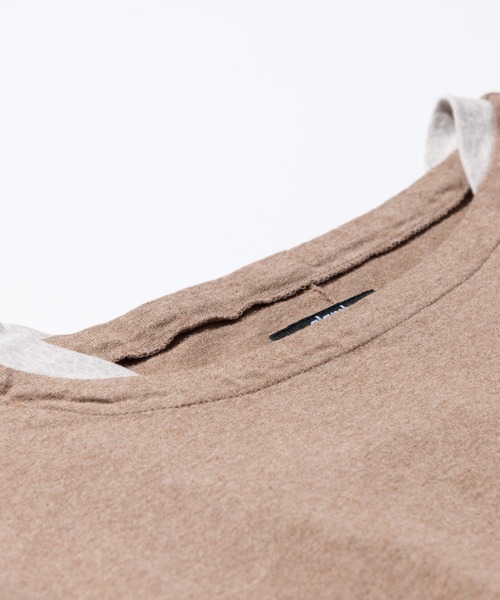 glamb(グラム)の「Fake Layered Wide CS / フェイクレイヤードワイドカットソー(Tシャツ/カットソー・メンズ・グレー/ブラウン/ブラック・L/M/S)」の20枚目の写真