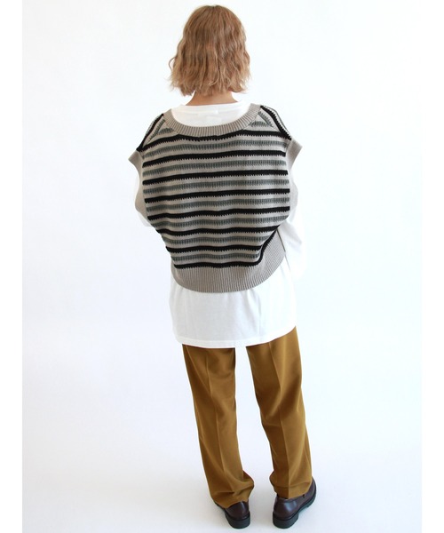 ehka sopo（エヘカソポ）の「シンプルロンT（Tシャツ/カットソー・レディース・オフホワイト/キナリ・ﾌﾘ-）」の11枚目の写真