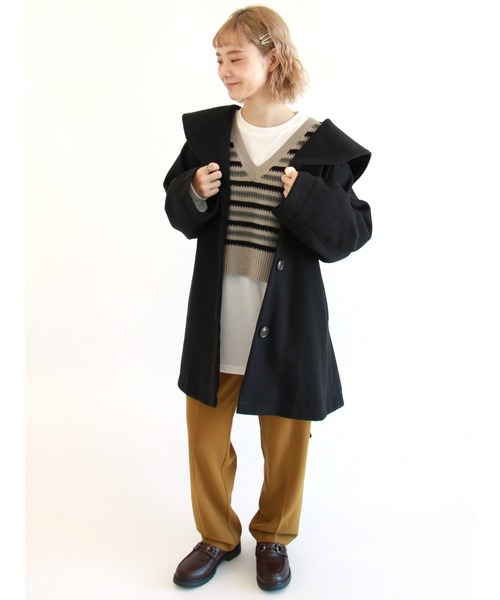 ehka sopo（エヘカソポ）の「シンプルロンT（Tシャツ/カットソー・レディース・オフホワイト/キナリ・ﾌﾘ-）」の10枚目の写真