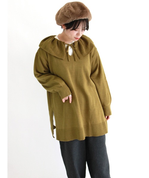 ehka sopo（エヘカソポ）の「シンプルロンT（Tシャツ/カットソー・レディース・オフホワイト/キナリ・ﾌﾘ-）」の8枚目の写真