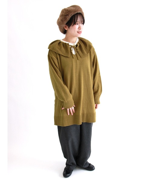 ehka sopo（エヘカソポ）の「シンプルロンT（Tシャツ/カットソー・レディース・オフホワイト/キナリ・ﾌﾘ-）」の7枚目の写真