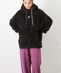 KANGOL カンゴール ファーフリースプルオーバーパーカー