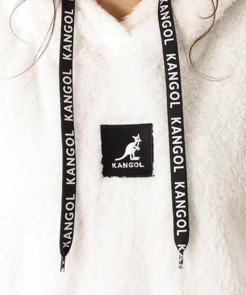 KANGOL(カンゴール)の「KANGOL カンゴール ファーフリースプルオーバーパーカー(パーカー・レディース・ホワイト/ブラック/ベージュ/グレー・M/L)」の17枚目の写真