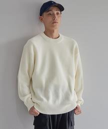 green label relaxing | スペインウールポリエステル リンクス クルーネック ニット -ウォッシャブル-(ニット/セーター)