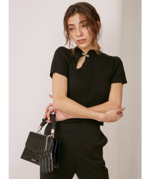 EVRIS（エヴリス）の「クロコスクエアBAG（ショルダーバッグ・レディース・ホワイト/ブラック/イエロー/グリーン・FREE）」の6枚目の写真