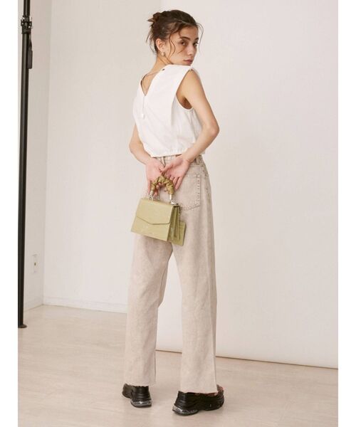 EVRIS（エヴリス）の「クロコスクエアBAG（ショルダーバッグ・レディース・ホワイト/ブラック/イエロー/グリーン・FREE）」の10枚目の写真