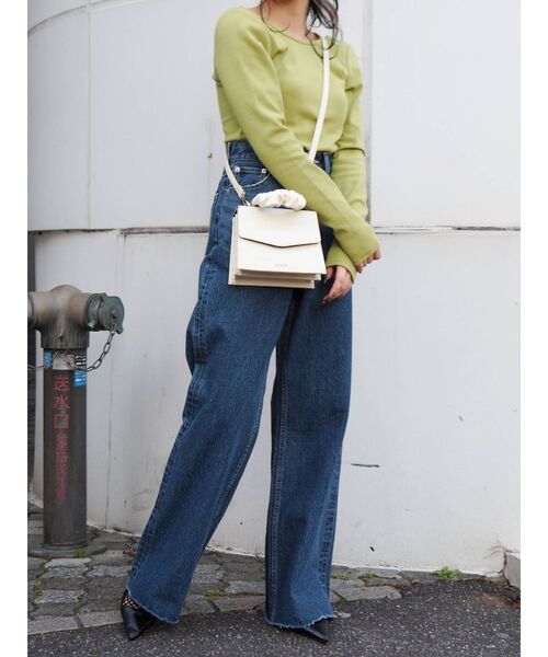 EVRIS（エヴリス）の「クロコスクエアBAG（ショルダーバッグ・レディース・ホワイト/ブラック/イエロー/グリーン・FREE）」の15枚目の写真