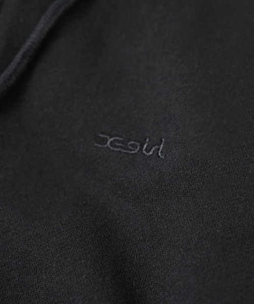 X-girl(エックスガール)の「COMPACT ZIP UP HOODIE(パーカー・レディース・アッシュ/ライトグリーン/ブラック・S/M)」の9枚目の写真