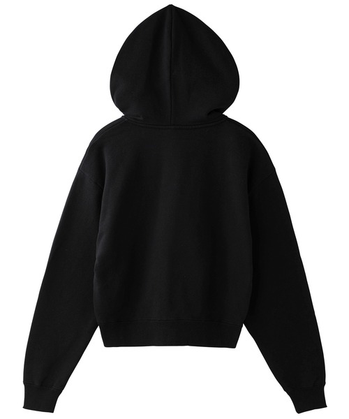 X-girl(エックスガール)の「COMPACT ZIP UP HOODIE(パーカー・レディース・アッシュ/ライトグリーン/ブラック・S/M)」の7枚目の写真