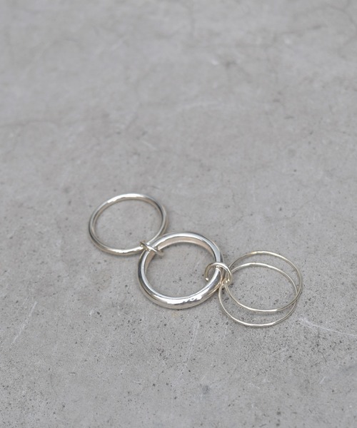 Marient（マリエント）の「2Way Triple Hoop Ring/リング（リング・レディース・シルバー/ゴールド・FREE）」の2枚目の写真