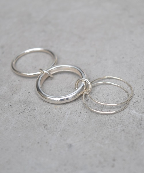 Marient（マリエント）の「2Way Triple Hoop Ring/リング（リング・レディース・シルバー/ゴールド・FREE）」の7枚目の写真