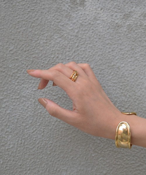 Marient（マリエント）の「2Way Triple Hoop Ring/リング（リング・レディース・シルバー/ゴールド・FREE）」の4枚目の写真