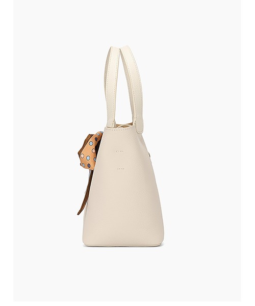 SAISON DE PAPILLON(セゾンドパピヨン)の「本革スカーフ付き2wayバゲットバッグ(ハンドバッグ・レディース・ブラウン/オフホワイト・フリー)」の16枚目の写真