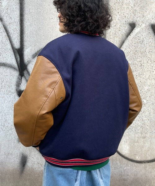 CPCM(シーピーシーエム)の「サガラワッペンスタジャン(スタジャン・メンズ・ブラック/ネイビー/グリーン・MEDIUM/LARGE)」の8枚目の写真