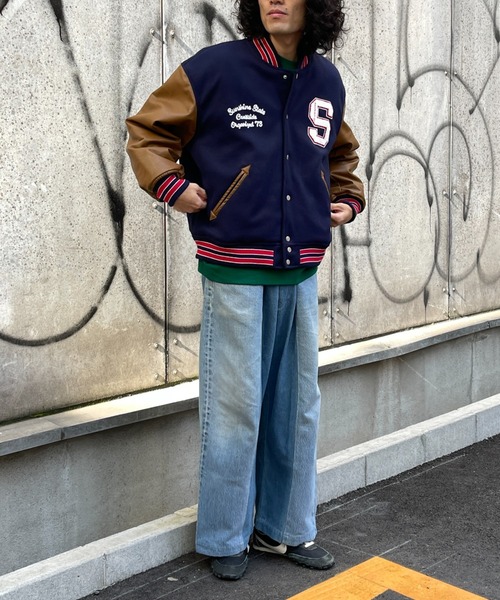 CPCM(シーピーシーエム)の「サガラワッペンスタジャン(スタジャン・メンズ・ブラック/ネイビー/グリーン・MEDIUM/LARGE)」の15枚目の写真