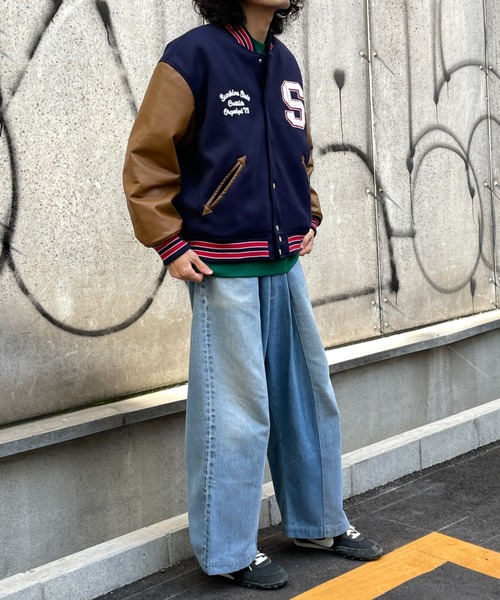 CPCM(シーピーシーエム)の「サガラワッペンスタジャン(スタジャン・メンズ・ブラック/ネイビー/グリーン・MEDIUM/LARGE)」の17枚目の写真