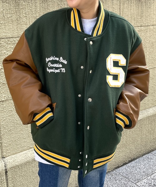 CPCM(シーピーシーエム)の「サガラワッペンスタジャン(スタジャン・メンズ・ブラック/ネイビー/グリーン・MEDIUM/LARGE)」の21枚目の写真