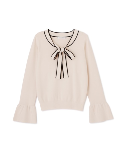 PROPORTION BODY DRESSING（プロポーションボディドレッシング）の「リボンバイカラーニット / 1212170106（ニット/セーター・レディース・ブラック/オフホワイト/ブルー・SMALL/MEDIUM）」の10枚目の写真