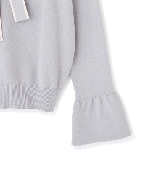 PROPORTION BODY DRESSING（プロポーションボディドレッシング）の「リボンバイカラーニット / 1212170106（ニット/セーター・レディース・ブラック/オフホワイト/ブルー・SMALL/MEDIUM）」の12枚目の写真