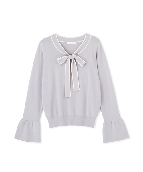 PROPORTION BODY DRESSING（プロポーションボディドレッシング）の「リボンバイカラーニット / 1212170106（ニット/セーター・レディース・ブラック/オフホワイト/ブルー・SMALL/MEDIUM）」の14枚目の写真