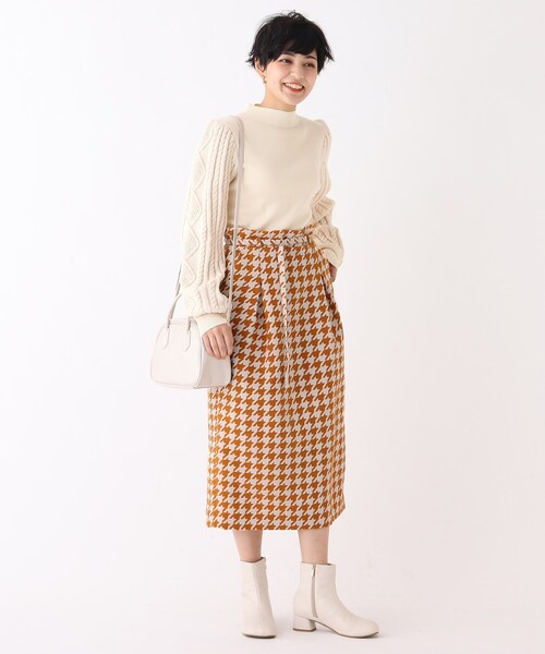 AG by aquagirl(エージーバイアクアガール)の「◆ハウンドトゥースジャカードタイトスカート【WEB限定サイズ】(スカート・レディース・オレンジ系その他2/ブラック系・40/38/36)」の16枚目の写真