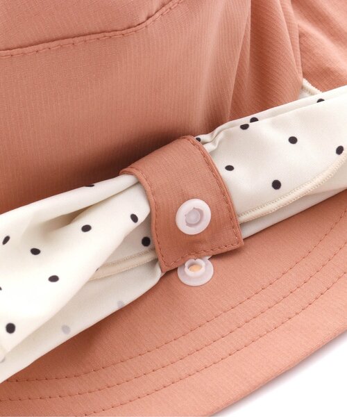 Ampersand（アンパサンド）の「2WAYリボンデザインアウトドアハット（ハット・キッズ・ベージュ/ピンク/アイボリー・48/50/52/54/56）」の9枚目の写真