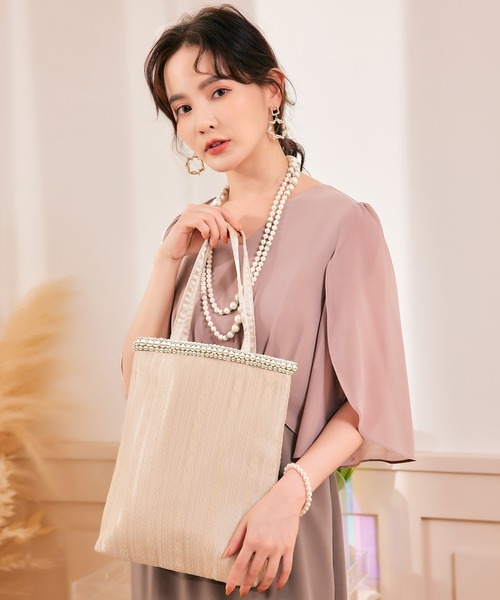 DRESS STAR(ドレス スター)の「パーティーバッグ 結婚式 入学式 バッグ サブバッグ(クラッチバッグ・レディース・ブラック/ベージュ・フリー)」の16枚目の写真