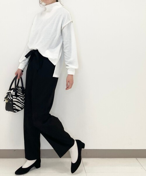 DRESKIP（ドレスキップ）の「◆裏起毛ベルト付ワイドパンツ（その他パンツ・レディース・ブラック/サンドベージュ/グレー系1・02/03/04）」の15枚目の写真