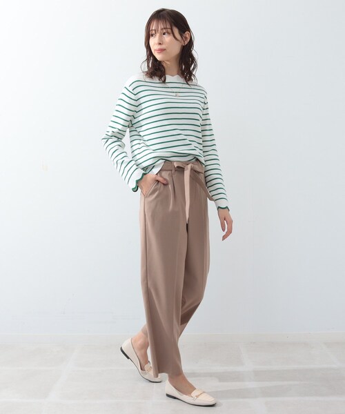 DRESKIP（ドレスキップ）の「◆裏起毛ベルト付ワイドパンツ（その他パンツ・レディース・ブラック/サンドベージュ/グレー系1・02/03/04）」の21枚目の写真